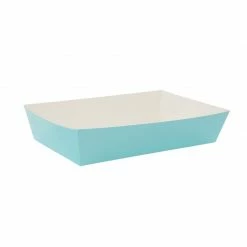 Party Animal Direct FS LUNCH TRAY PASTEL BLUE 10PK Paper Partyware