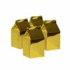 Party Animal Direct FS MILK BOX METALLIC GOLD 10PK Paper Partyware