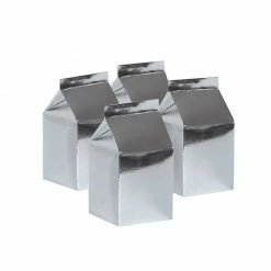 Party Animal Direct MILK BOX METALLIC SILVER 10PK Transformers