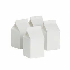 Party Animal Direct Paper Partyware FS MILK BOX WHITE 10PK