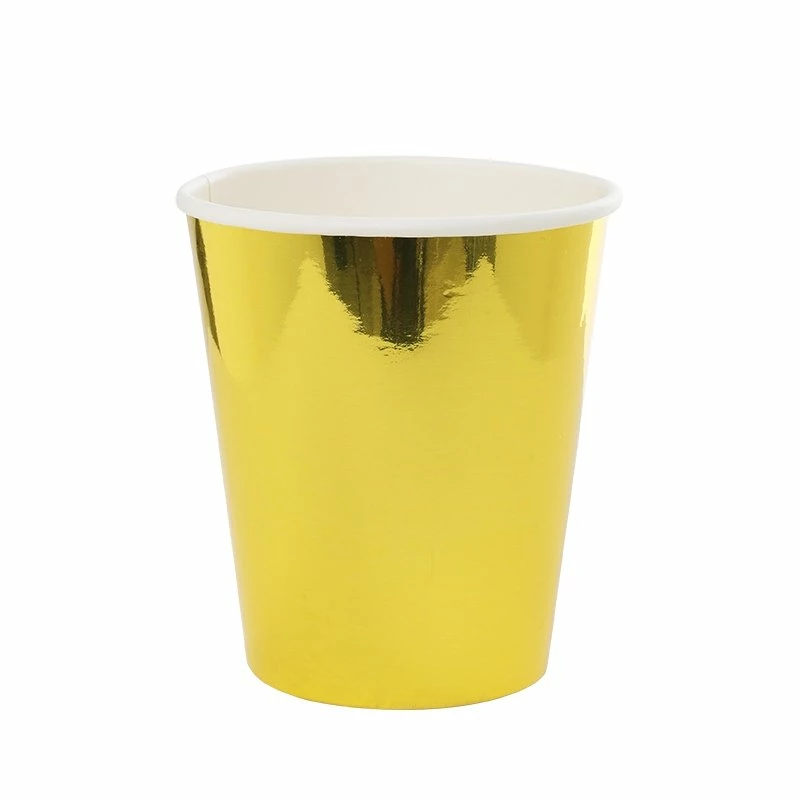 Party Animal Direct FS PAPER CUP METALLIC GOLD 260ML 10PK 3 Party Animal Direct FS PAPER CUP METALLIC GOLD 260ML 10PK