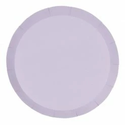 Party Animal Direct FS PAPER ROUND DINNER PLATE 9" PASTEL LILAC 10PK