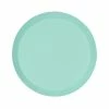 Party Animal Direct Paper Partyware FS PAPER ROUND SNACK PLATE 7" MINT GREEN 10PK