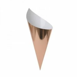 Party Animal Direct Five Star P10 Snack Cone Classic Metallic Rose Gold Paper Partyware