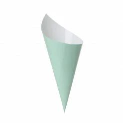 Party Animal Direct FS PAPER SNACK CONE MINT GREEN 10PK Paper Partyware