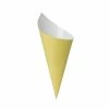 Party Animal Direct FS PAPER SNACK CONE PASTEL YELLOW 10PK