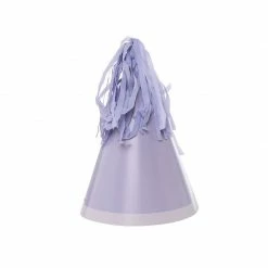 Party Animal Direct FS PARTY HAT WITH TASSEL TOPPER PASTEL LILAC 10PK