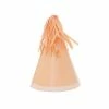 Party Animal Direct FS PARTY HAT WITH TASSEL TOPPER PEACH 10PK