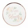 Party Animal Direct Baby Shower BABY IN BLOOM PLATES - PK8