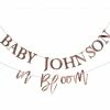 Party Animal Direct BABY IN BLOOM CUSTOMISABLE BUNTING