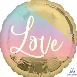 Party Animal Direct “Love” Gold + Pastel Circle Standard Foil