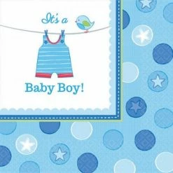 Party Animal Direct Shower With Love Boy It’s A Boy Napkins - 16pk