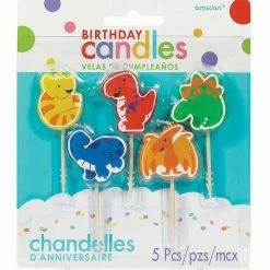 Party Animal Direct Dinosaur Party Dinosaur Candles