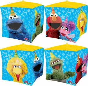 Party Animal Direct Sesame Street Cube Balloon 3 Party Animal Direct Sesame Street Cube Balloon