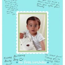 Party Animal Direct BOYS 1ST BIRTHDAY AUTOGRAPH PHOTO MATTE