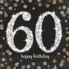 Party Animal Direct SPARKLING CELEBRATION 60TH BIRTHDAY LARGE NAPKINS / SERVIETTES (PACK OF 16) 1 Party Animal Direct SPARKLING CELEBRATION 60TH BIRTHDAY LARGE NAPKINS / SERVIETTES (PACK OF 16)