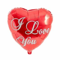Party Animal Direct “I Love You” Standard Heart Foil Valentines Day