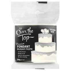 Party Animal Direct Over The Top White Fondant 250g Cake Making Supplies
