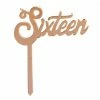 Party Animal Direct SIXTEEN ROSE GOLD ACRYLIC TOPPER