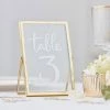 Ginger Ray Anniversary/Weddings GOLD METAL & GLASS FRAME