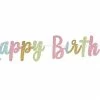 Party Animal Direct Happy Birthday Confetti Fun Glitter Paper Letter Banner