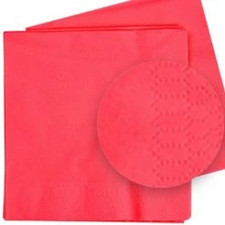 Party Animal Direct Eco Range Coral Dinner Napkins