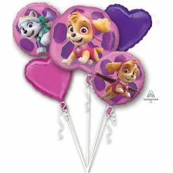 Party Animal Direct Paw Patrol Girls Foil Balloon Bouquet