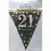 Party Animal Direct SPARKLING CELEBRATION 21ST BIRTHDAY FLAG BANNER