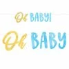 Party Animal Direct OH BABY BOY LETTER BANNER Baby Shower