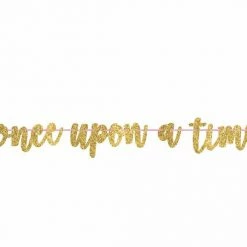 Party Animal Direct Once Upon A Time Glitter Banner Disney Princess