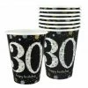 Party Animal Direct SPARKLING CELEBRATION 30TH BIRTHDAY PAPER CUPS (PACK OF 8) 1 Party Animal Direct SPARKLING CELEBRATION 30TH BIRTHDAY PAPER CUPS (PACK OF 8)