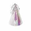 Five Star FS PARTY HAT WITH TASSEL TOPPER IRIDESCENT 10PK Paper Partyware