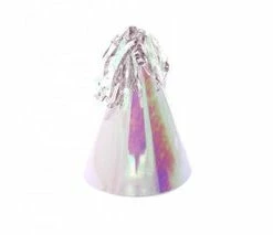 Five Star FS PARTY HAT WITH TASSEL TOPPER IRIDESCENT 10PK Paper Partyware