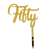 Party Animal Direct FIFTY GOLD ACRYLIC TOPPER 1 Party Animal Direct FIFTY GOLD ACRYLIC TOPPER