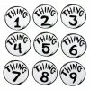 Party Animal Direct Costumes DR SEUSS THING 1-9 IRON ON PATCHES