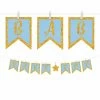 Party Animal Direct BABY BOY GLITTER PEG BANNER 2 Party Animal Direct BABY BOY GLITTER PEG BANNER
