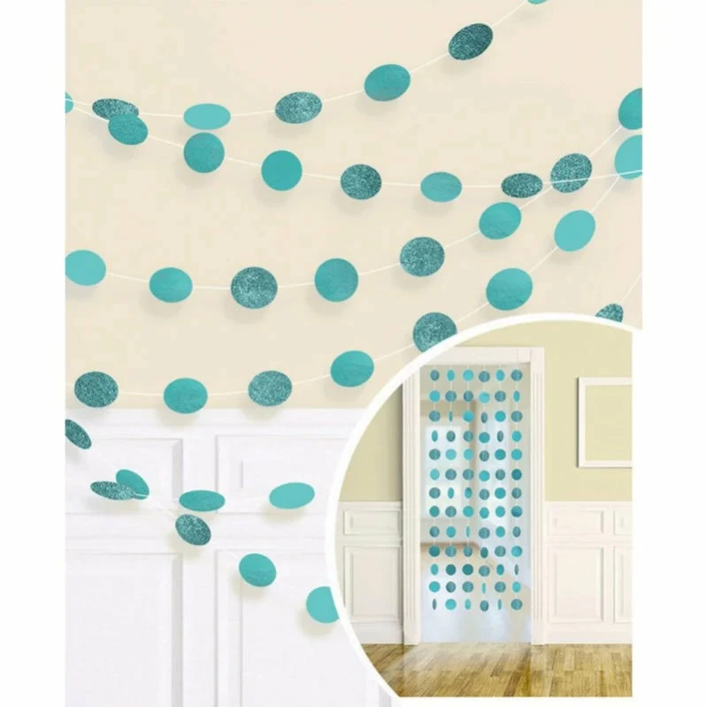 Party Animal Direct Pastel Mint Green 6 DOT GARLAND - MINT GREEN 3 Party Animal Direct Pastel Mint Green 6 DOT GARLAND - MINT GREEN