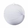 Party Animal Direct WHITE ACCORDION PAPER LANTERN 25CM 1 Party Animal Direct WHITE ACCORDION PAPER LANTERN 25CM