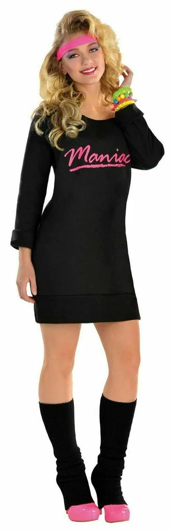 Party Animal Direct TOTALLY 80’s ADULT DANCE TUNIC MANIAC DRESS Costumes 3 Party Animal Direct TOTALLY 80’s ADULT DANCE TUNIC MANIAC DRESS Costumes