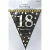 Party Animal Direct SPARKLING CELEBRATION 18TH BIRTHDAY FLAG BANNER