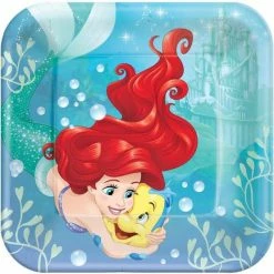 Party Animal Direct Ariel (Disney Princess) Ariel Dinner Plates