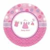 Party Animal Direct Baby Shower SHOWER WITH LOVE GIRL LARGE PAPER PLATES (PACK OF 8) 1 Party Animal Direct Baby Shower SHOWER WITH LOVE GIRL LARGE PAPER PLATES (PACK OF 8)