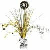 Party Animal Direct SPARKLING CELEBRATION 80TH BIRTHDAY FOIL SPRAY CENTREPIECE