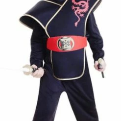 Party Animal Direct Kids Costumes KIDS DELUXE NINJA COSTUME 6-8 YEARS