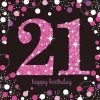 Party Animal Direct PINK CELEBRATION 21ST BIRTHDAY LARGE NAPKINS / SERVIETTES (PACK OF 16) 2 Party Animal Direct PINK CELEBRATION 21ST BIRTHDAY LARGE NAPKINS / SERVIETTES (PACK OF 16)