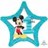 Party Animal Direct Printed Foil Balloons Mickey Mouse 1ST Birthday Star