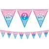 Party Animal Direct GIRL OR BOY PENNANT BANNER (4.57M) Baby Shower