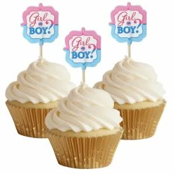 Party Animal Direct Baby Shower GIRL OR BOY CUPCAKE PICKS (PACK OF 36)