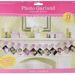 Party Animal Direct 1ST BIRTHDAY GLITTER PHOTO GARLAND