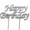 Party Animal Direct HAPPY BIRTHDAY DIAMANTÉ CAKE TOPPER